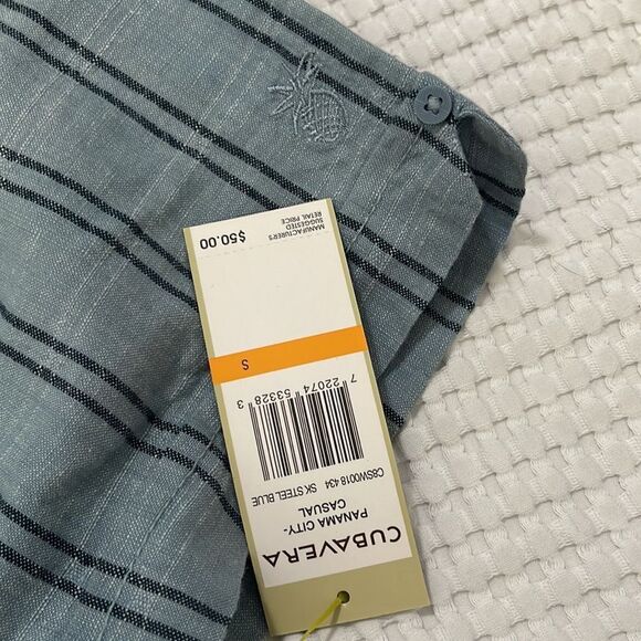 NWT- Cubavera- men’s S. Linen Blend Shirt - Picture 8 of 9